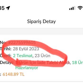Trendyol İnternet Alışverişimde Gönderilmeyen Ürünler