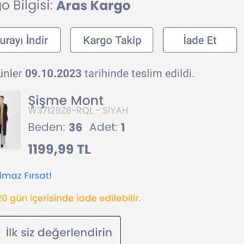 LC Waikiki Yanlış Beden Gönderimi
