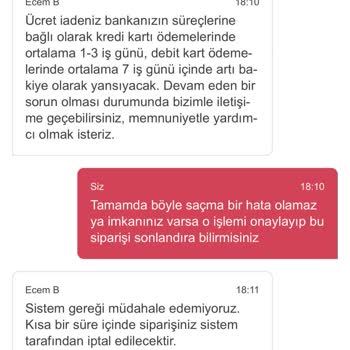 Yemeksepeti Ücret İadesi Yapılmadı. Yemek De Gelmedi.