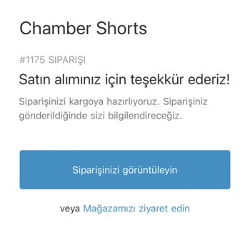 Chamber Shorts Ürün Göndermiyor