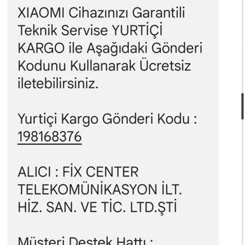 Fix Center Telekomünikasyon Servise Giden Mi Robot Süpürge