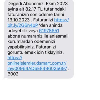 D Smart Fatura İptali