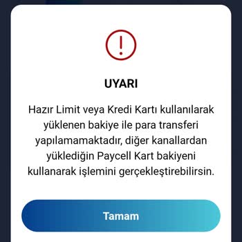Paycell Hazır Limit Kartıyla İlgili Sorun