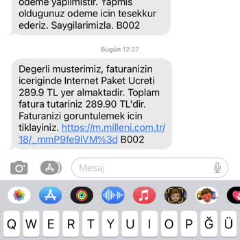 Millenicom Bitmeyen Fatura Güncellemesi