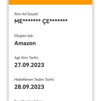 AGT Kargo Ürünleri Teslim Etmiyor
