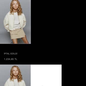 Zara Siparişimi İptal Ediyor