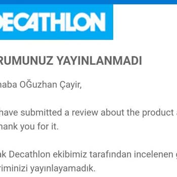Decathlon Kalitesiz Ürünlerinin Yorumlarını Yayınlamıyor