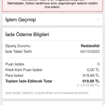 N11 Ve Mavi İade Reddi