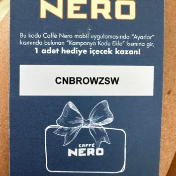 Caffe Nero Sponsor Görünümünde Bodrum Yarı Maratonunda İçilemeyen Ödül Kart