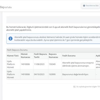 Digiturk Üyelik Dondurma İşlemine Rağmen Fatura Çıkardı