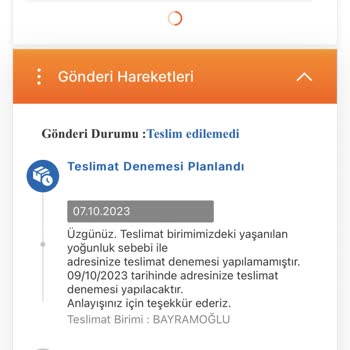 MNG Bayramoğlu Şubesi Şikayet!