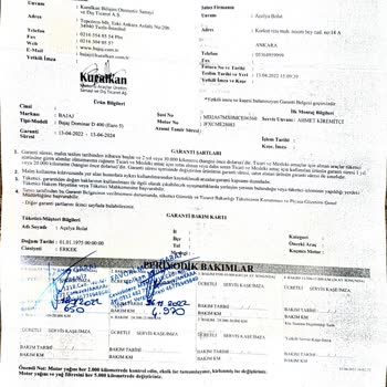 Bajaj Garanti Süresindeki Dominar400 Ug Arızası. Yetkili Kurum İlgisizliği