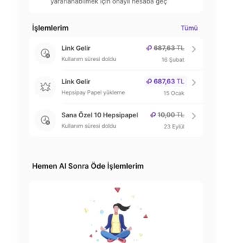 Hepsipay'da Linkgelirden Kazandığım Papellerin Silinmesi