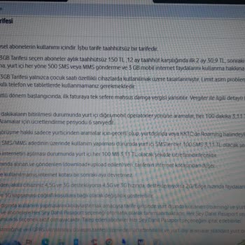 Vodafone Sitesinde Olan Tarifeye Geçiş Yaptırmıyor.