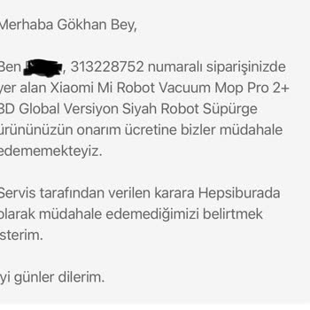Hepsiburada Satış Sonrası Hizmetler - Servis