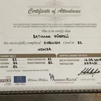 Amerikan Kültür Yabancı Dil Kursları Verifymyportfolio.com Ve Amerikan Kültür Konya Belge Seviyesi Sorunu