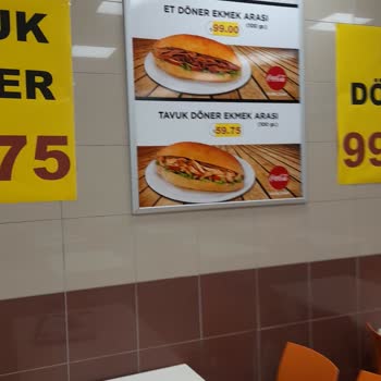 Batıkent Gimsa Fast Food Reyonunda Et Döner Menüsü