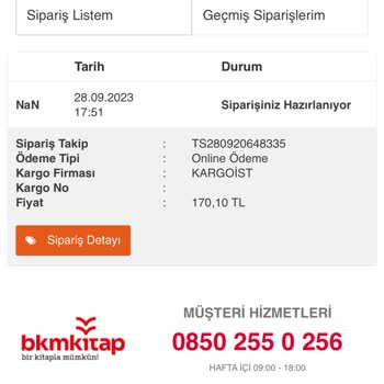 Bkmkitap Online Sipariş Kitabın Teslim Edilmemesi