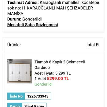 A101den Aldığım Ürün Elime Ulaşmıyor