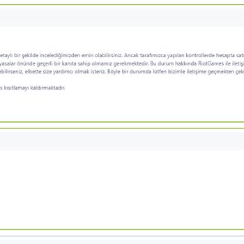 Gamermarkt.com Sitesinden Hesap Satın Aldım Ve Hesap Banlandı Hemen.