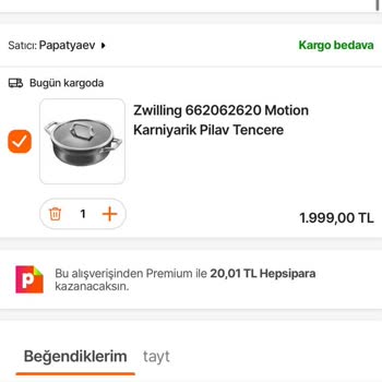 Hepsiburada Sepette Fiyat Düşmemesi