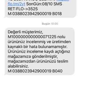Reebok Ayakkabımın Değişiminin Yapılmaması