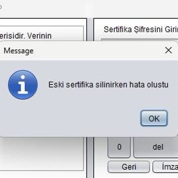E-Güven E İmza Yenileme Hatası