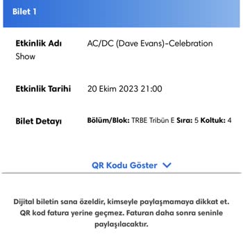 Biletix AC/DC Bilet Satışı İddiası