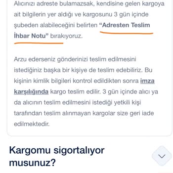 Aras Kargo Kargo İhbar Bırakmadı
