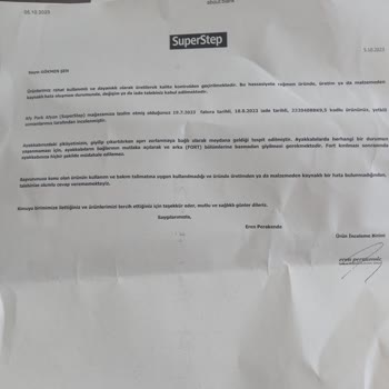 SuperStep Skechers Ayakkabımda Yırtılma Sorunu