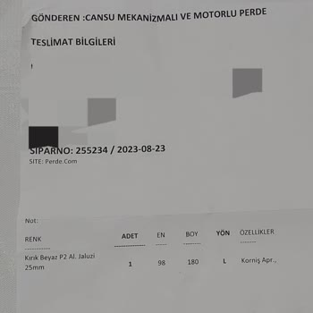 Perde.com Eksik, Yanlış Gönderim Ve Telafi Etmemeleri!