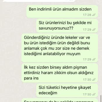 Stilzade Moda Defolu Ürün Gönderildi