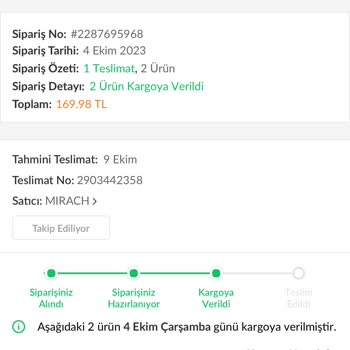 Aras Kargo Trendyol'dan Sipariş Ettiğim Ürünlerim Kargoda Kayboldu