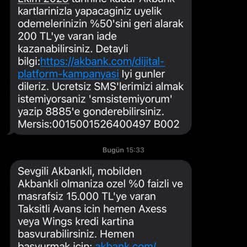 Akbank Gönderdiği Mesajda Kelime Oyunu Yapıyor