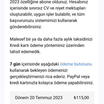 CV Maker Üyeliği. Üye Olmadığın Halde Üye Gibi Gösteriliyor.
