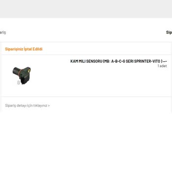 Alo Parça (aloparca.com) İptal Olan Ürünün İadesi Yapılmaması