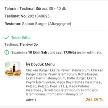 Trendyol Yemek Kuryenin Küfür Etmesi