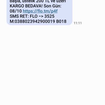 FLO Ayakkabı Sürekli Mesaj Atması