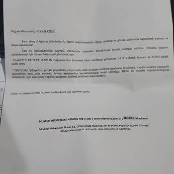 Skechers Ürün İadesi Talep Ediyorum