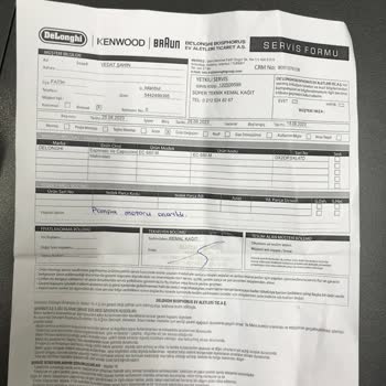 Delonghi Kahve Makinesi Arıza