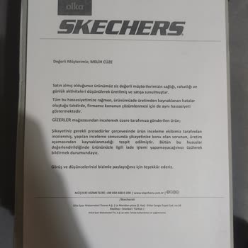 Skechers Üretim Hatası Ayakkabıyı İade Almıyor