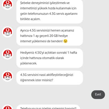 Vodafone Tobi 20 GB Hediye İnternet