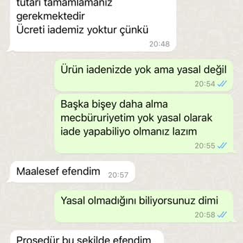By Aybuke Ürün İadesi Almama