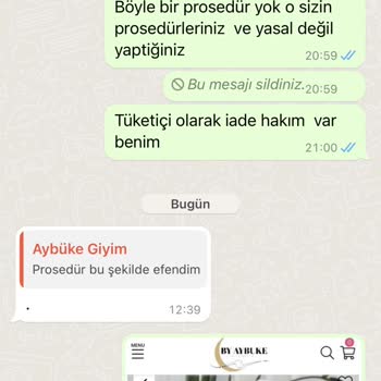 By Aybuke Ürün İadesi Almama