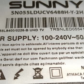 Sunny Televizyon Sorunu İçin