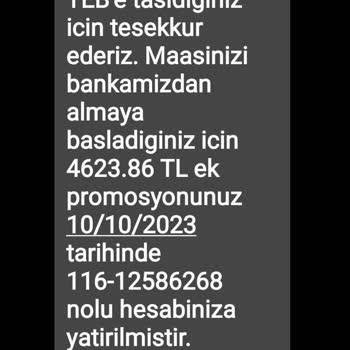 TEB Emekli Promosyon Eksik Yatan Ücret