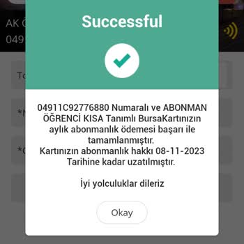BURULAŞ Kart Öğrenci Abonman Sorumsuzluğu