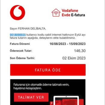 Vodafone Ev İnterneti Sebebi Öğrenilemeyen Şekilde Kesik