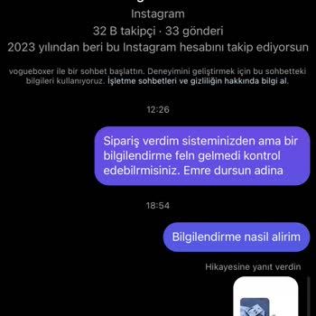 VogueBoxer Ürün Satin Aldım Gelmedi