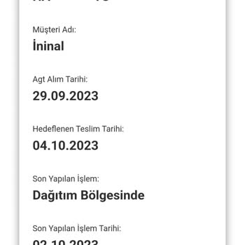 AGT Kurye (aynigunteslim.com) Dağıtımdaki Gönderiyi Teslim Etmiyor